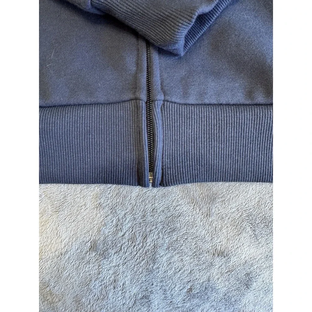 True Religion Men's Classic Buddha Logo Full Zip Up Hoodie Sweatshirt Large